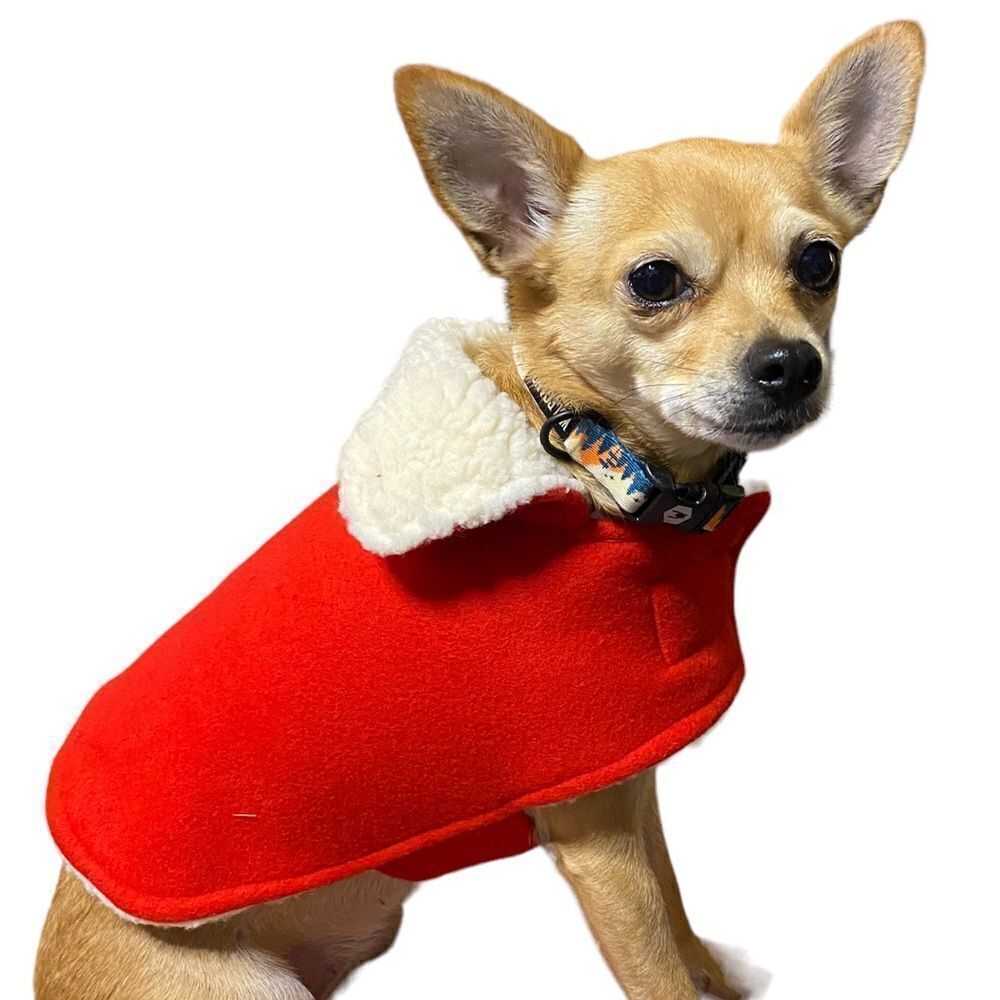 Thick & Cozy Sherpa Lined Fleece Dog Jacket Coat